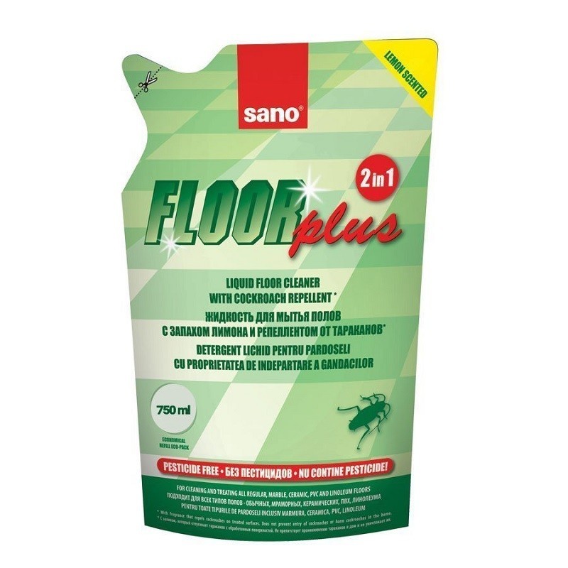 Detergent Insecticid pentru Pardoseli Sano Floor Plus 750 ml