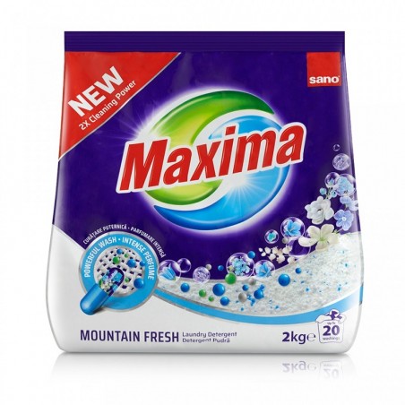 Detergent Pudra Sano Maxima Mountain Fresh, 20 Spalari, 2 Kg...