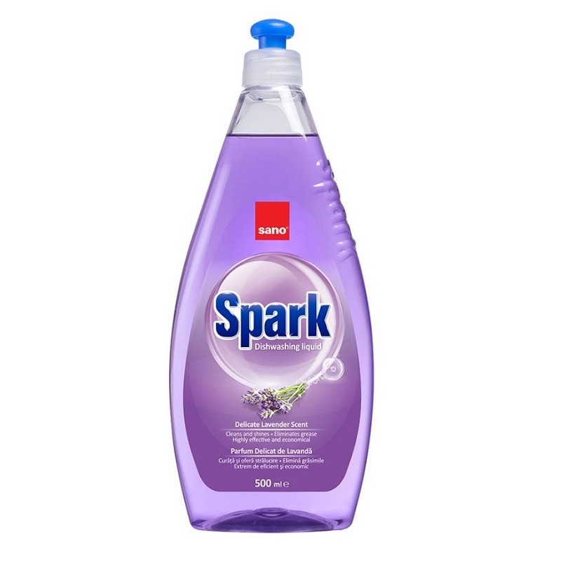 Detergent de Vase Sano Spark Lavanda 500 ml