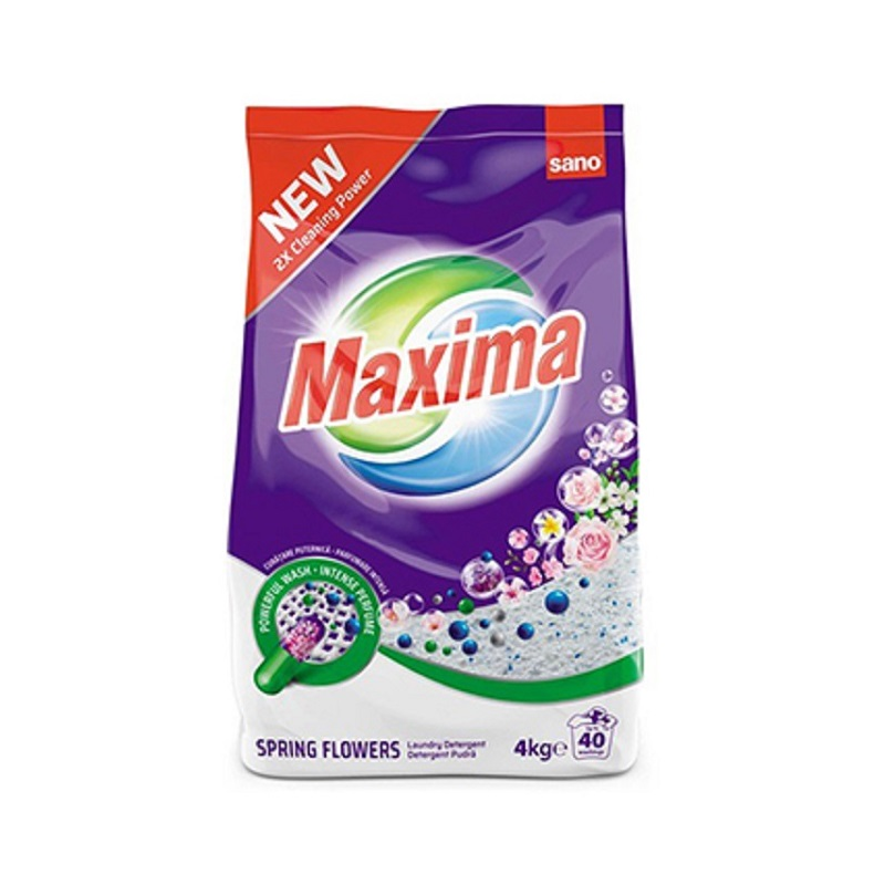 Detergent Pudra Sano Maxima Spring Flowers, 40 Spalari, 4 Kg
