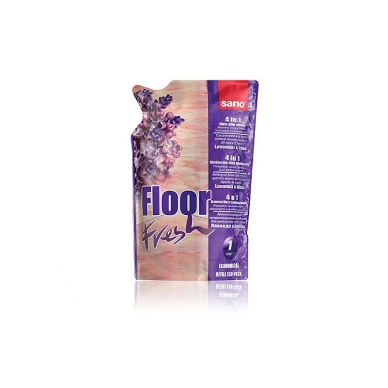 Detergent pentru Pardoseli Sano Floor Fresh Lavanda & Liliac Refill 750 ml