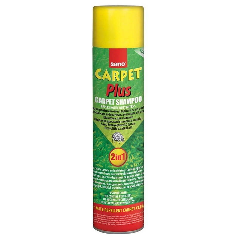 Detergent Spray pentru Covoare Sano Carpet Plus 2 in 1 600 ml