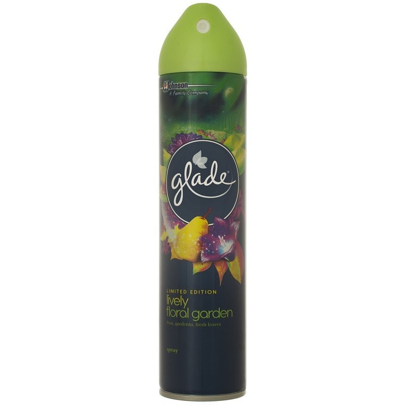 Odorizant de Camera Spray Glade Limited Edition, Floral Garden, Pere si Gardenia, 300 ml