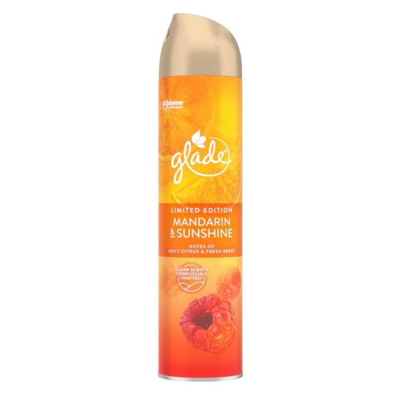 Odorizant de Camera Spray Glade Limited Edition, Mandarin and Sunshine, 300 ml