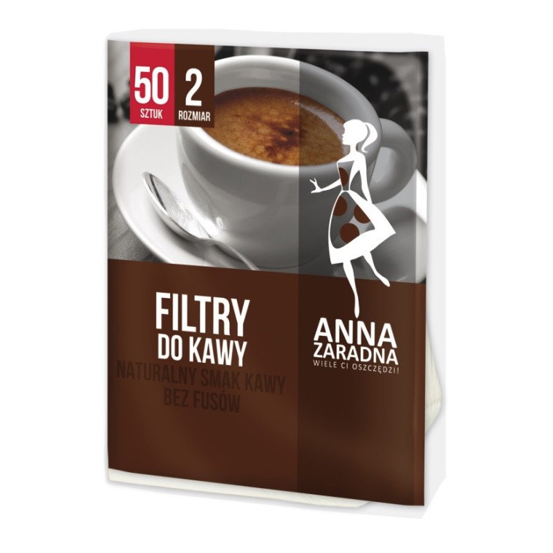 Filtru de Cafea Anna Nr.2, 50 Bucati