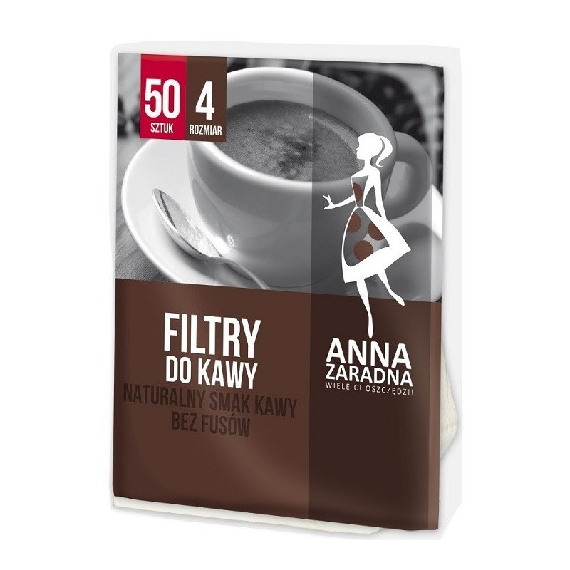 Filtre de Cafea Anna Nr.4, 50 Bucati