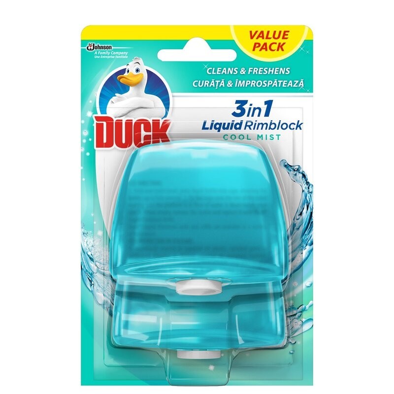 Rezerva Lichida Dubla Duck 3 in 1 Cool Mist 2 X 55 ml