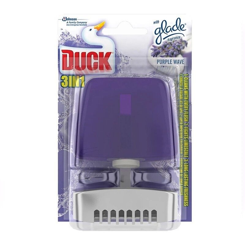 Odorizant Toaleta Aparat cu Lichid Duck 3 in 1 Purple Wave 55 ml
