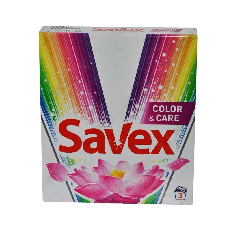 Detergent Automat Savex Color & Care, 3 Spalari, 300 g