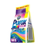 Detergent Pudra pentru Rufe Purox Color Universal, 66 Spalari, 5,5 Kg