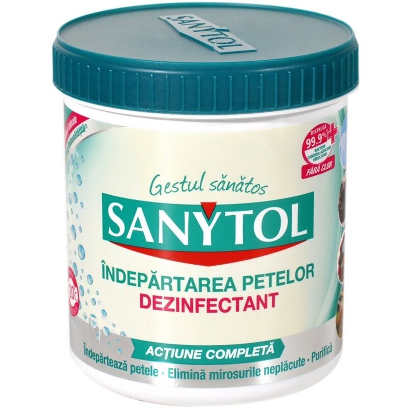 Dezinfectant Pudra pentru Indepartarea Petelor Sanytol 450 g