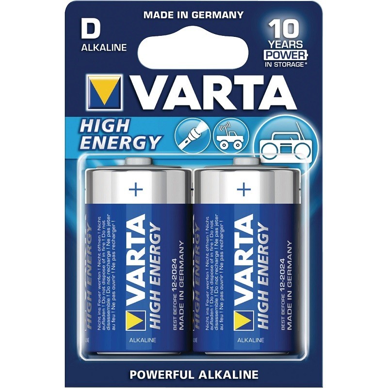 Baterie Varta High Energy 4920 R20 D, 2 Bucati