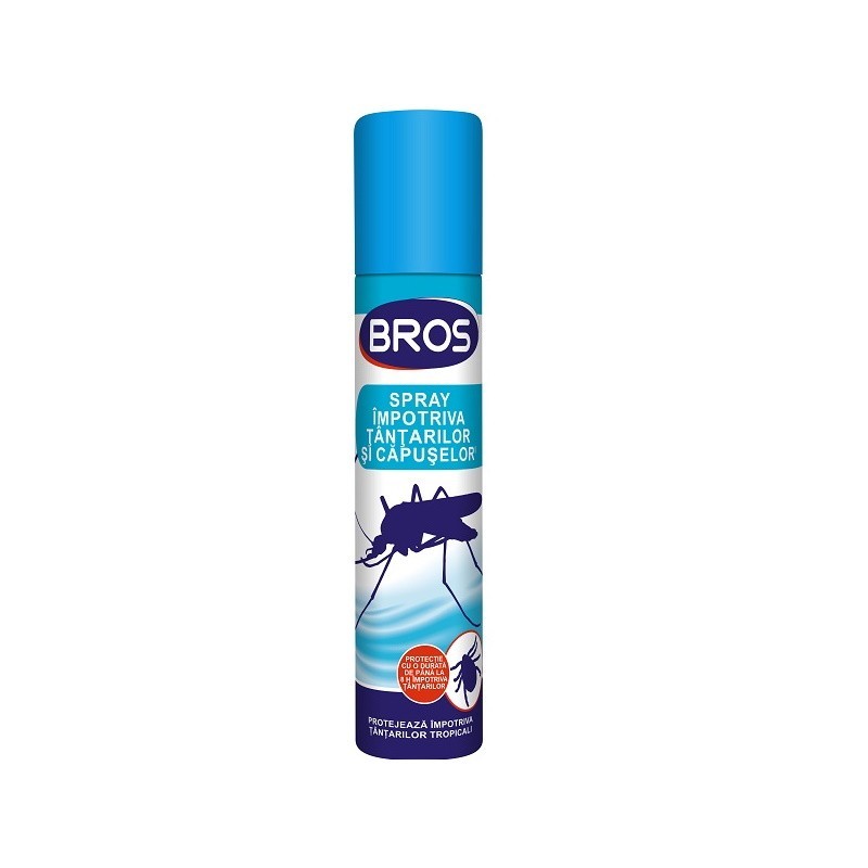 Spray cu Aerosol Impotriva Tantarilor si Capuselor Bros, 90 ml