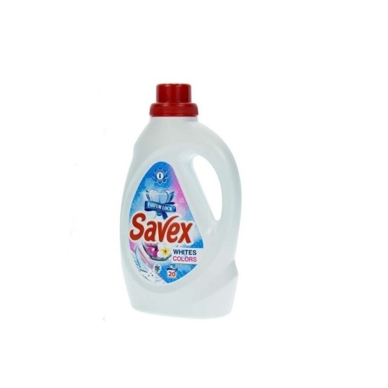 Detergent Lichid Savex White & Color, 20 Spalari,1.1 l