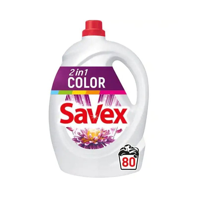 Detergent Lichid Rufe Savex 2 in 1 Color, 80 Spalari, 4.4 l