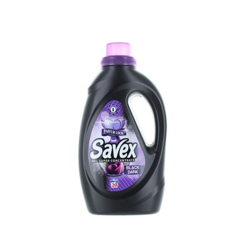Detergent Lichid Savex Black Dark, 20 Spalari, 1.1 l