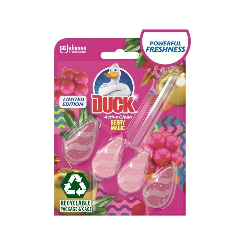 Odorizant Toaleta Duck Active Clean Berry Magic 38.6 G