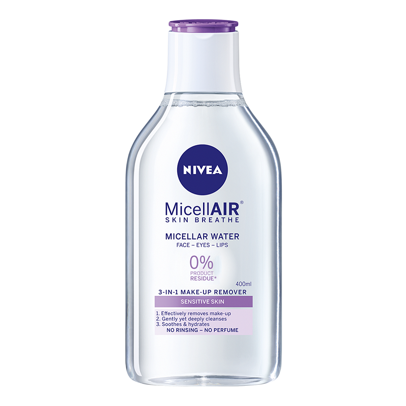 Apa Micelara 3in1 Nivea MicellAIR Skin Breathe, pentru Ten Sensibil, 400 ml