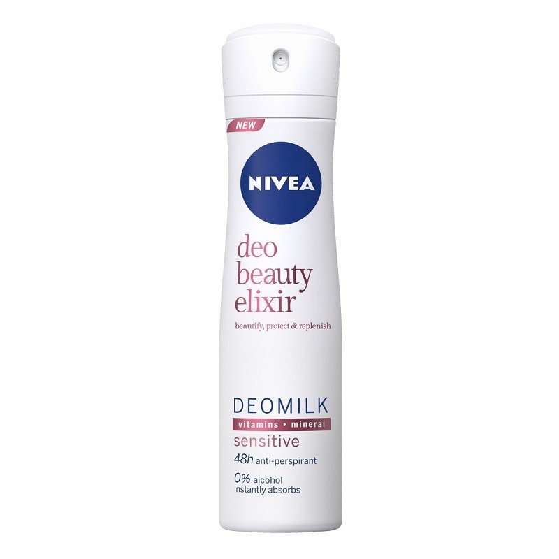 Deodorant Spray Beauty Elixir Sensitive Nivea Deo 150ml