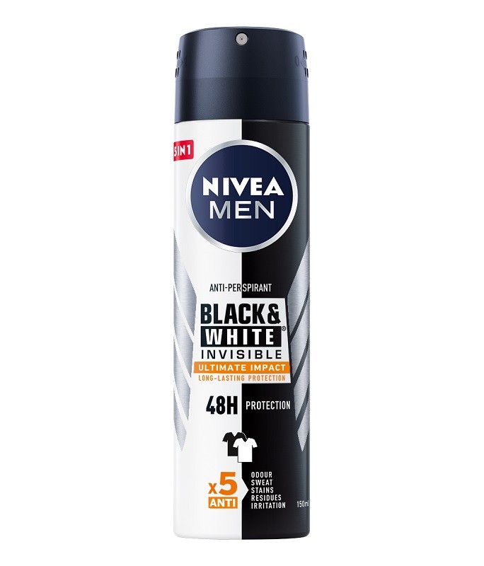 Deodorant Spray Men Invisible Black & White Ultimate Impact Nivea Deo 150ml