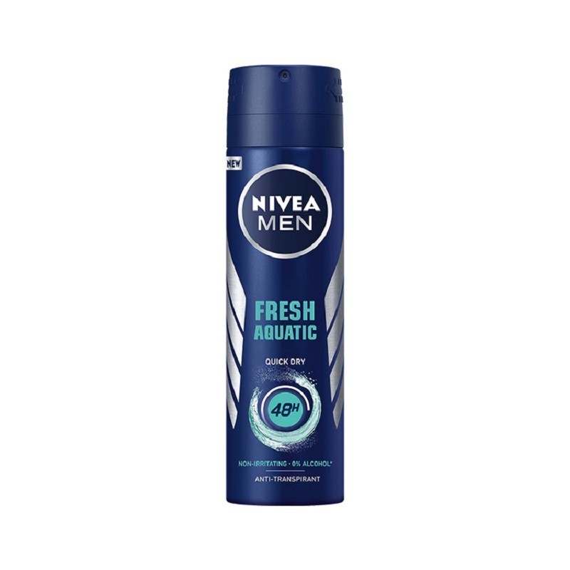 Deodorant Spray Men Fresh Aquatic Nivea Deo 150ml