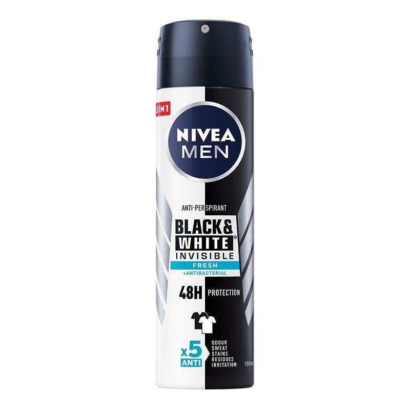 Deodorant Spray Men Invisible Black & White Fresh Nivea Deo 250ml