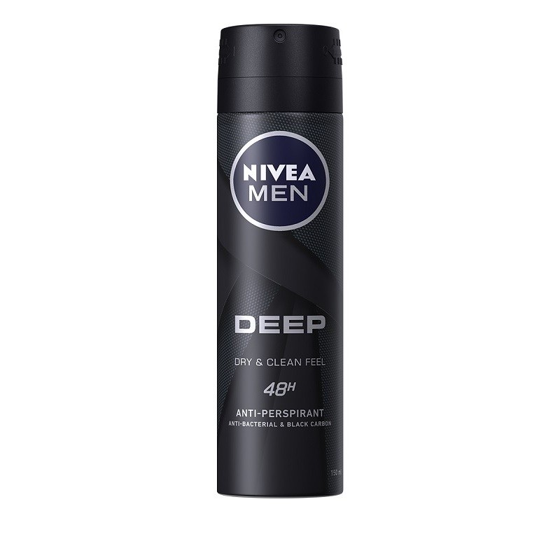 Deodorant Spray Men Deep Black Nivea Deo 250ml
