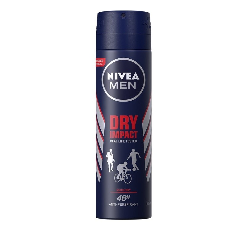 Deodorant Spray Men Dry Impact Nivea Deo 150ml