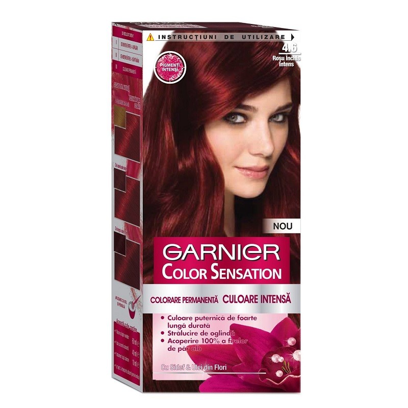 Vopsea de Par 4.60 Rosu Inchis Intens Garnier Color Sensation