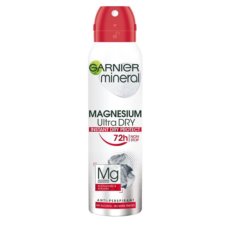 Deodorant Spray Magnesium Ultra Dry Garnier Mineral 150 ml