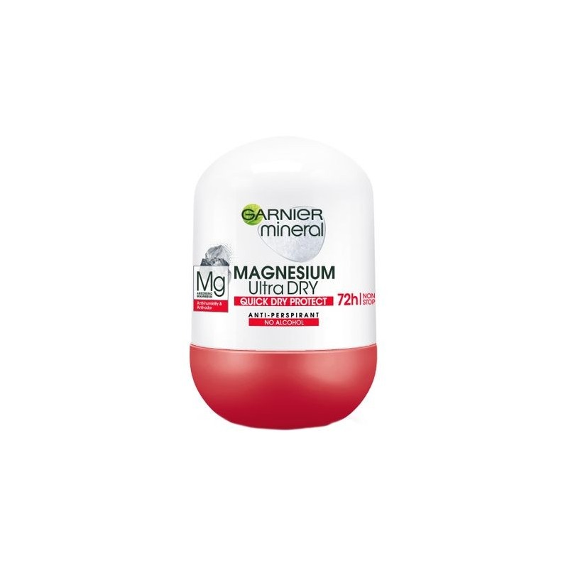 Deodorant Roll-On Magnesium Ultra Dry Garnier 50ml