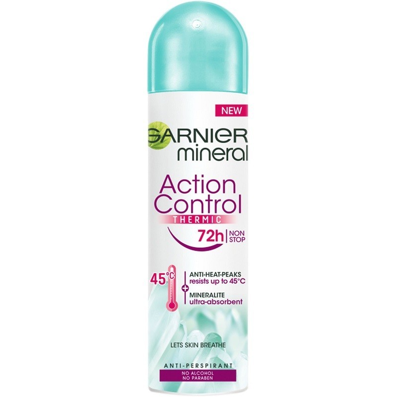 Deodorant Spray Action Control Termic 72h Garnier Mineral 150ml