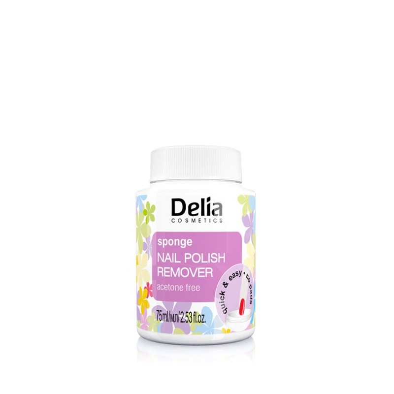 Dizolvant pentru Unghii Delia, Burete fara Acetona 75 ml