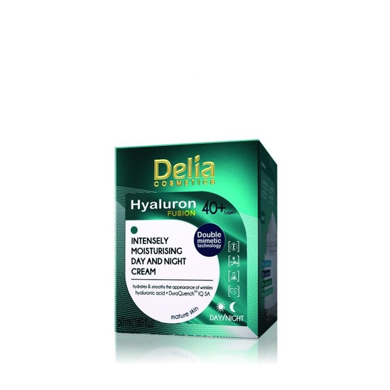 Crema Hidratare Intensiva pentru Zi si Noapte Delia Hyaluron 40+, 50 ml