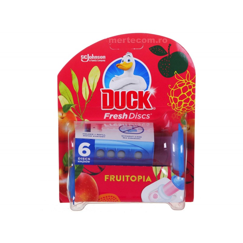 Odorizant Toaleta Aparat cu Gel Duck Fresh Discs Fruitopia 36 ml