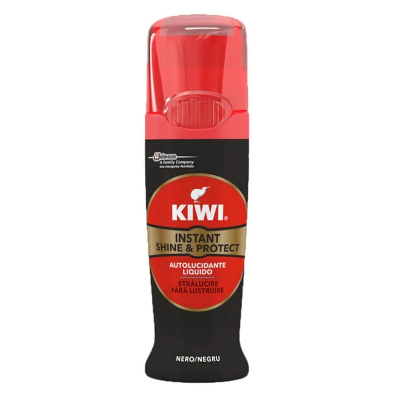 Crema Lichida pentru Incaltaminte Kiwi Instant Shine & Protect Neagra 75 ml