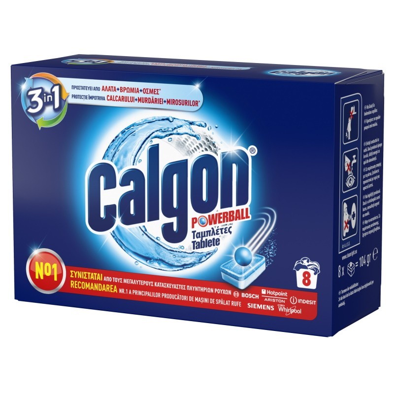 Tablete Anticalcar Calgon, 8 Spalari