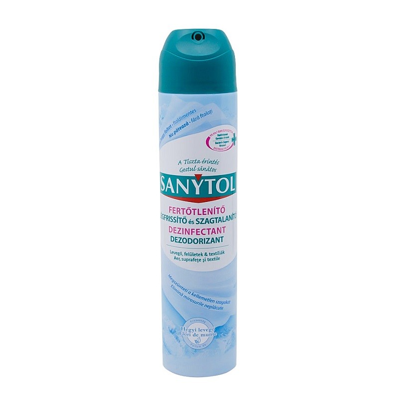 Spray Dezinfectant Multisuprafete & Textile Sanytol Aer Proaspat/Flori Munte 300 ml