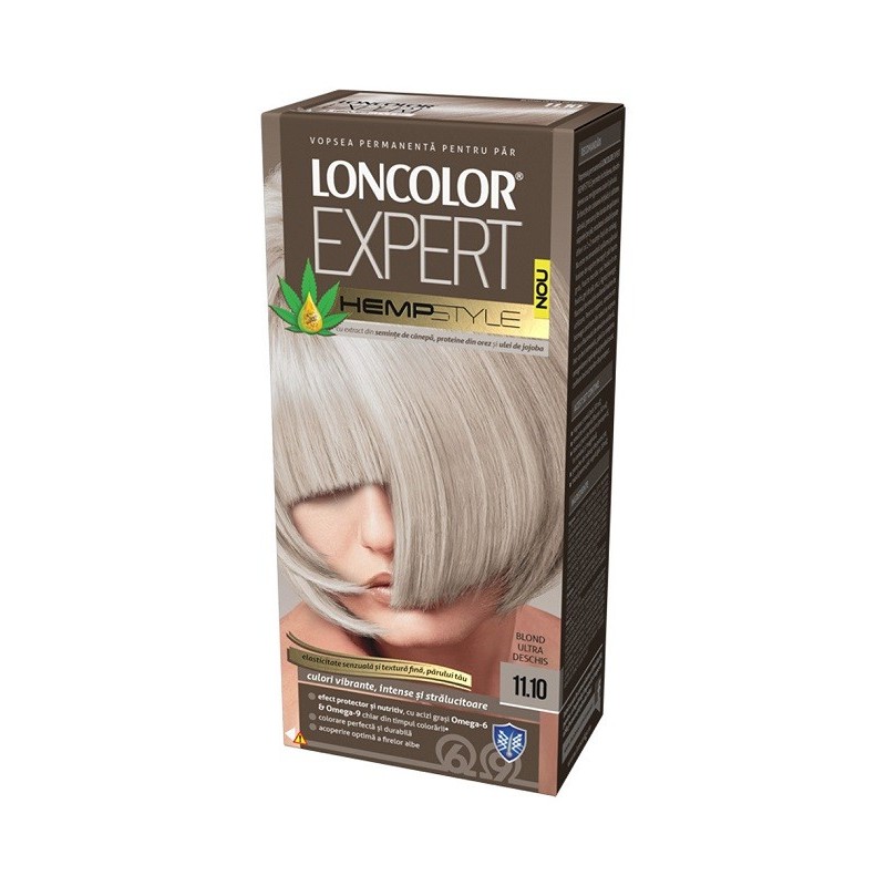 Vopsea de Par Permanenta Loncolor Expert Hempstyle 11.10 Blond Ultra Deschis, 100 ml