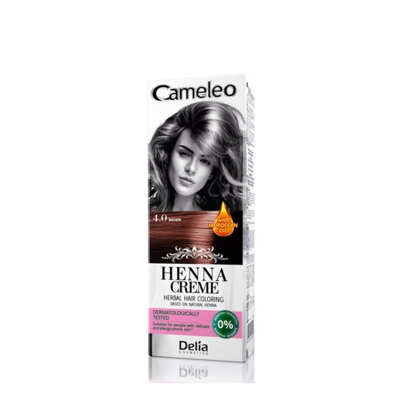 Vopsea de Par Delia Cameleo Henna 4.0 Brown, 75 g