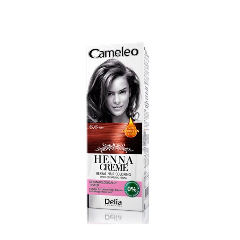 Vopsea de Par Delia Cameleo Henna 6.6 Ruby, 75 g