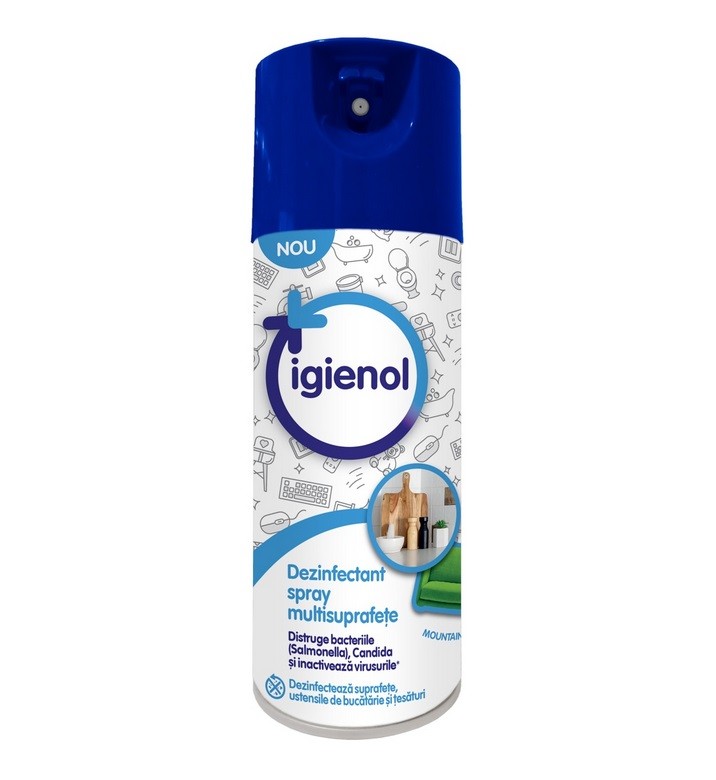 Spray Dezinfectant Multisuprafete Igienol Mountain Fresh 400 ml