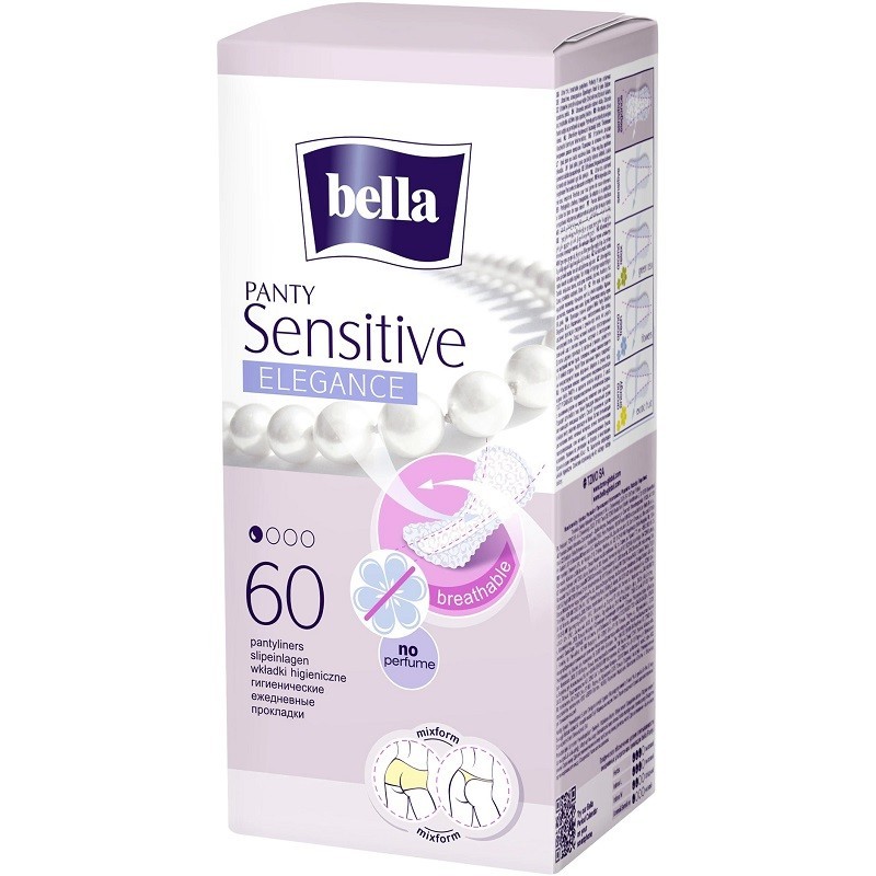Absorbante Bella Panty, Sensitive Elegant x 60 Bucati