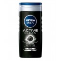 Gel de Dus Nivea Men Active Clean, cu Carbune Activ, 250 ml