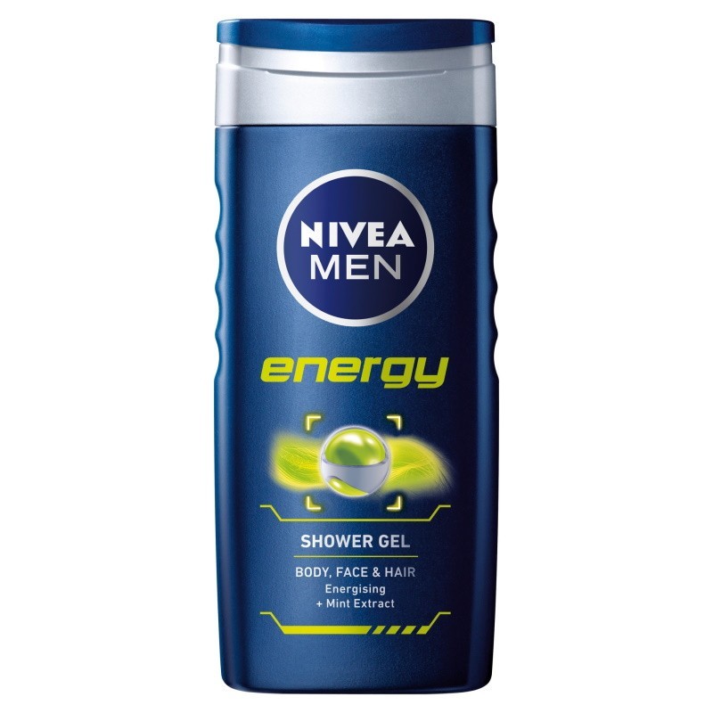 Gel de Dus Nivea Men Energy, cu Extract de Menta, 250 ml