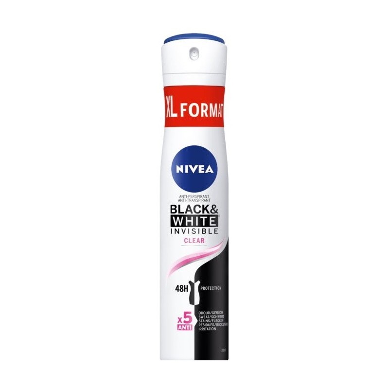 Deodorant Spray Invisible Black & White Clear Nivea Deo 200ml