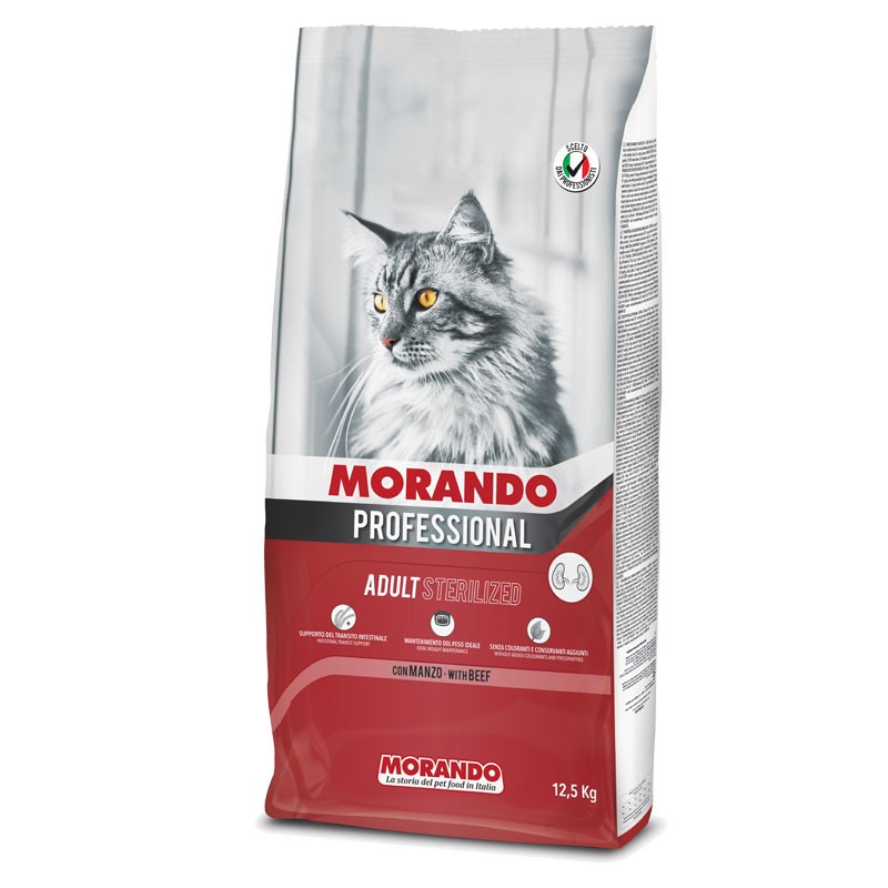 Hrana Uscata Pisici Sterilizate, Adult, Morando Professional, Vita 12,5 Kg