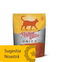Hrana Uscata Super Premium Pisici, Migliorgatto Unico, Crochete de Curcan, 400 g
