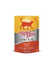 Hrana Umeda Super Premium Pisici, Migliorgatto Unico, Pate Fin, Curcan, 85 g