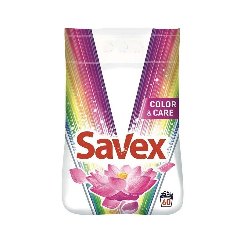Detergent Automat Savex 2 in 1 Color Care, 60 Spalari, 6 Kg